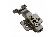 Петля SILENTO PRO ZP-SLCARALU09-3DBEO накладная для алюминиевых рамок без пружины с клипом, с ответной планкой H-0, с эксцентриковой регулировкой, без еврошурупа, черная — купить оптом и в розницу в интернет магазине GTV-Meridian.